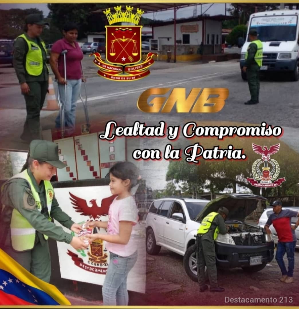 #21Dic ¡Gloriosos Centinelas de la invicta Guardia Nacional Bolivariana! 
Garantes de Paz, Seguridad y Bienestar del Pueblo. #ProducciónDeMiPatria
#PuebloInvencible #FANB #GNB
.<a href="/GnbGaranteDePaz/">Guardia Nacional Bolivariana</a>