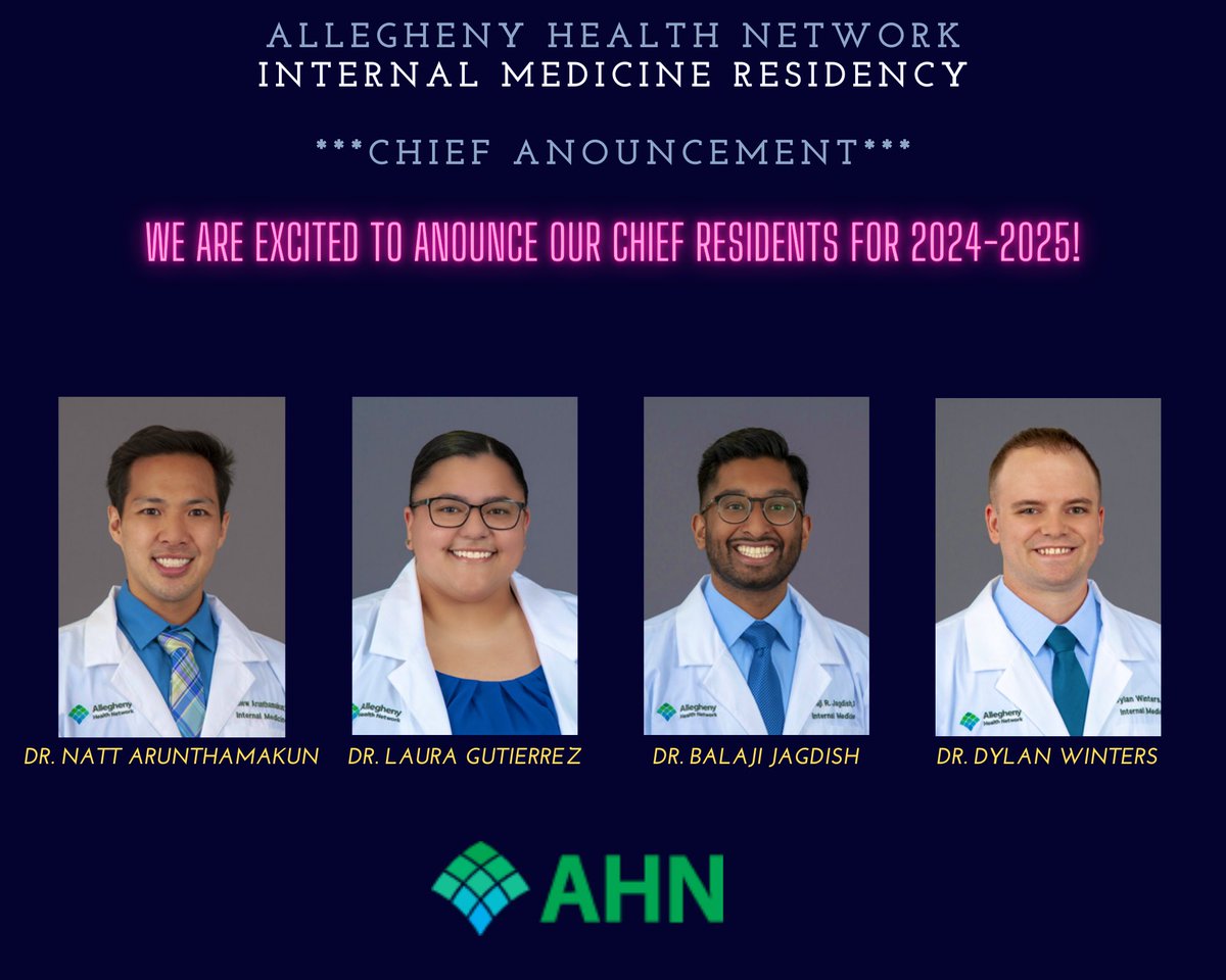 Exciting news for 2024-2025! #MedTwitter #ChiefResidents