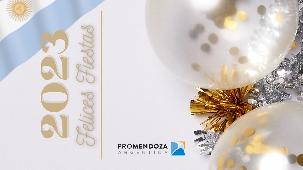 promendoza's tweet photo. 🔵⚪️🔵

Perseverancia y compromiso para conquistar el mundo.

¡Que este 2023 nos encuentre trabajando juntos en equipo para que las PyMEs de Mendoza lleguen a los mercados internacionales!

#FelicesFiestas #Feliz2023 https://t.co/kfbnPMxW1A