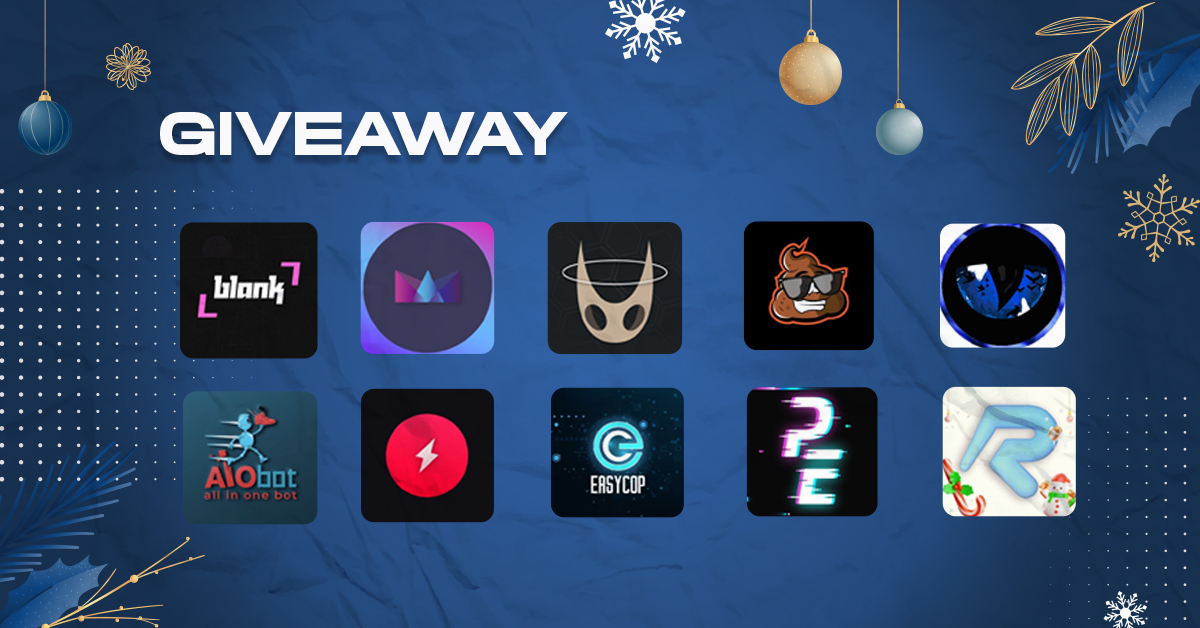 ❄️HOLIDAY GIVEAWAY🎄 1x @BlankProxies 1GB Resi 1x @RE_AIO Bot 5x @HollowProxies 5GB Resi 1x @OsirisRaffleBot Bot 1x @ANB_AIO & @EasyCopBots Bot 1x @PriceErrors Week 1xMONTHLY ⤵️ @AMNotify @The_Shit_Bot @Retailgo_ RULES: 🔶FOLLOW ALL 🔶RT 🔶TAG 2 Winners Picked in 48H