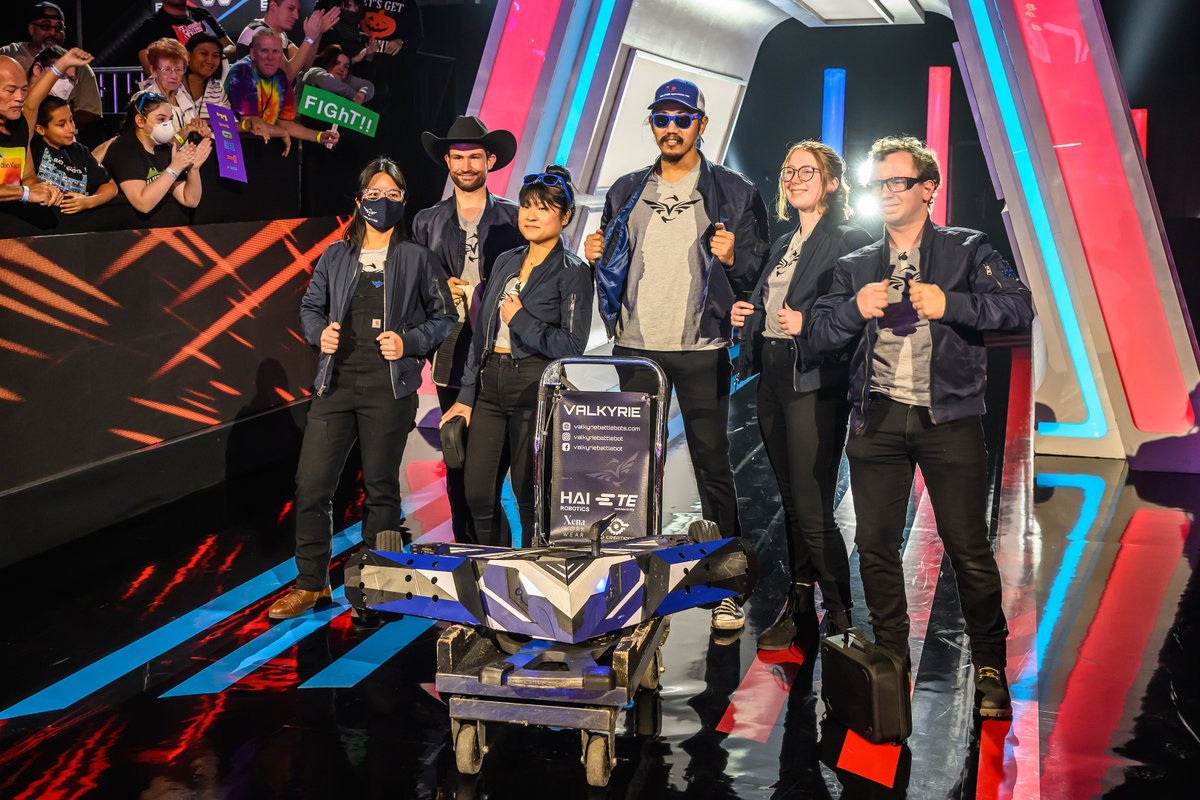 HaiRobotics's tweet image. Hai Robotics is excited to have a bot in the ring for the next season of #battlebots !
Watch the grand premier: January 5, 2023 on Discovery
50 teams, fierce designs, and fighting legends
Go team Valkyrie!
#hairobotics #robotics