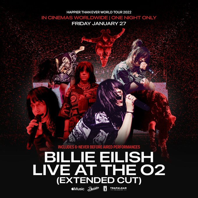 Tickets for “Billie Eilish: Live At The O2 (Extended Cut)” are on sale now. On January 27, experience