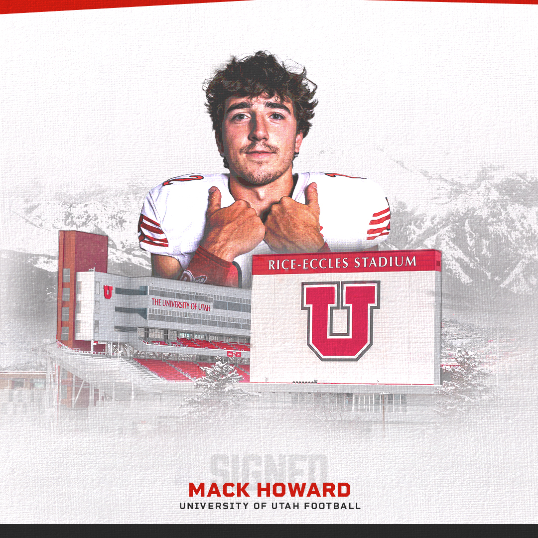 Utah_Football's tweet photo. First of the day is in! 

Welcome, @MackHoward_! https://t.co/YelJmiGk7U
