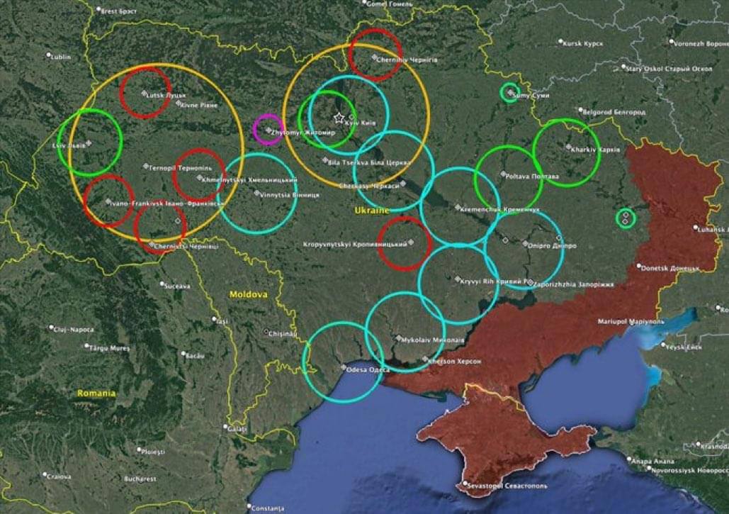 Euromaidan Press on Twitter: "This map shows the area of airspace that ...