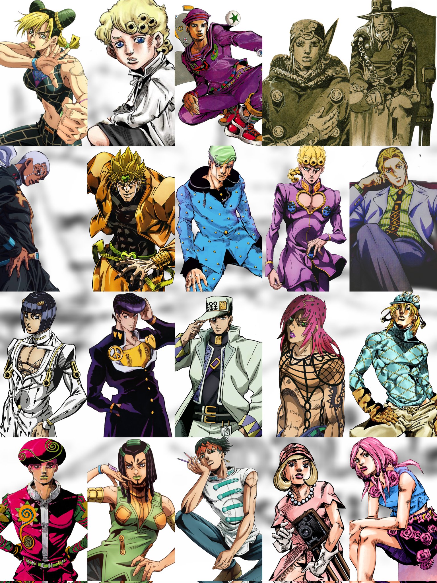 Jojo's bizarre adventure characters, Jojo's bizarre adventure, Jojo bizarre