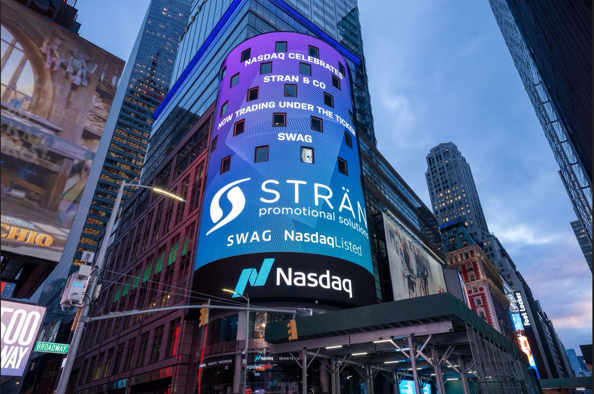 Now trading under new ticker! STRN is the new SWAG! 

#NASDAQ #promoswag #brandedswag