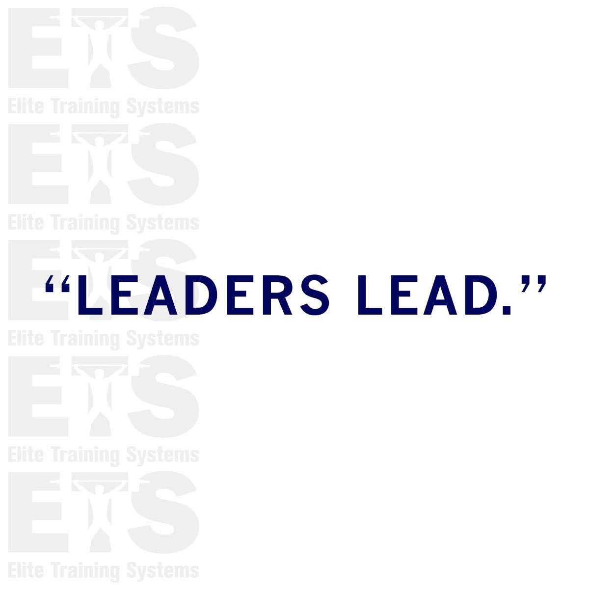 Leaders lead by example - they demonstrate the determination, passion, and sacrifice necessary to succeed. 
Leaders have an inspiring impact on their team and community, setting standards for excellence that others can look up to and strive for.