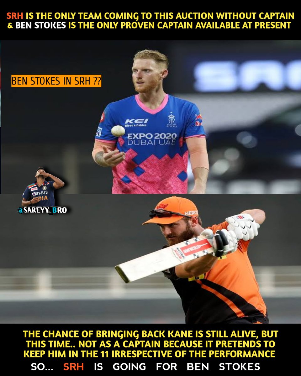sareyy_bro's tweet photo. #iplauction2023 #bringbackkane #kanemama #srh #SunrisersHyderabad https://t.co/LVIlfbBchC