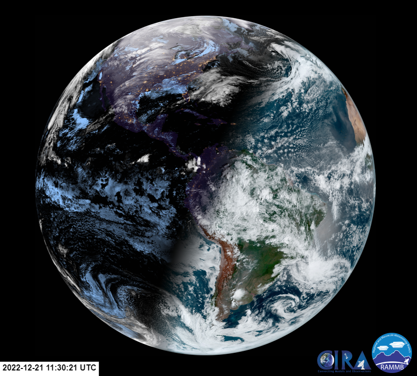 Happy Winter Solstice! It's our shortest day of the year with 8 hours and 25 minutes of daylight. But don't worry, we gain a whole 2 seconds more daylight tomorrow! 🌎❄️