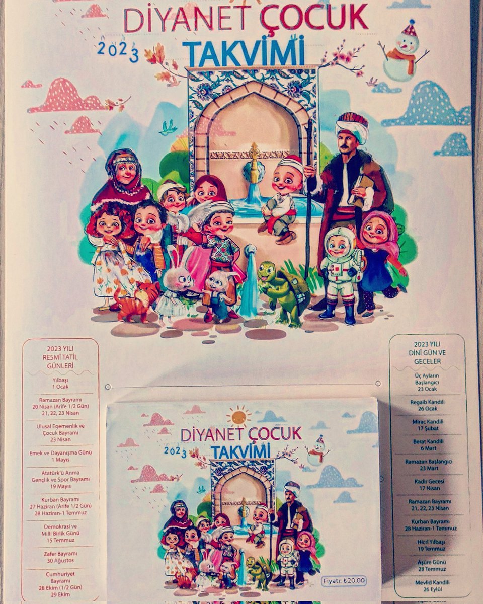 2023 DİYANET ÇOCUK TAKVİMİ MEVCUTTUR.
ALMAK İSTEYEN VATANDAŞLARIMIZ İSCEHİSAR MÜFTÜLÜĞÜMÜZDEN TEMİN EDEBİLİRLER.. 
ÜCRET: 20 TL
<a href="/yayindiyanet/">Diyanet Dijital</a>