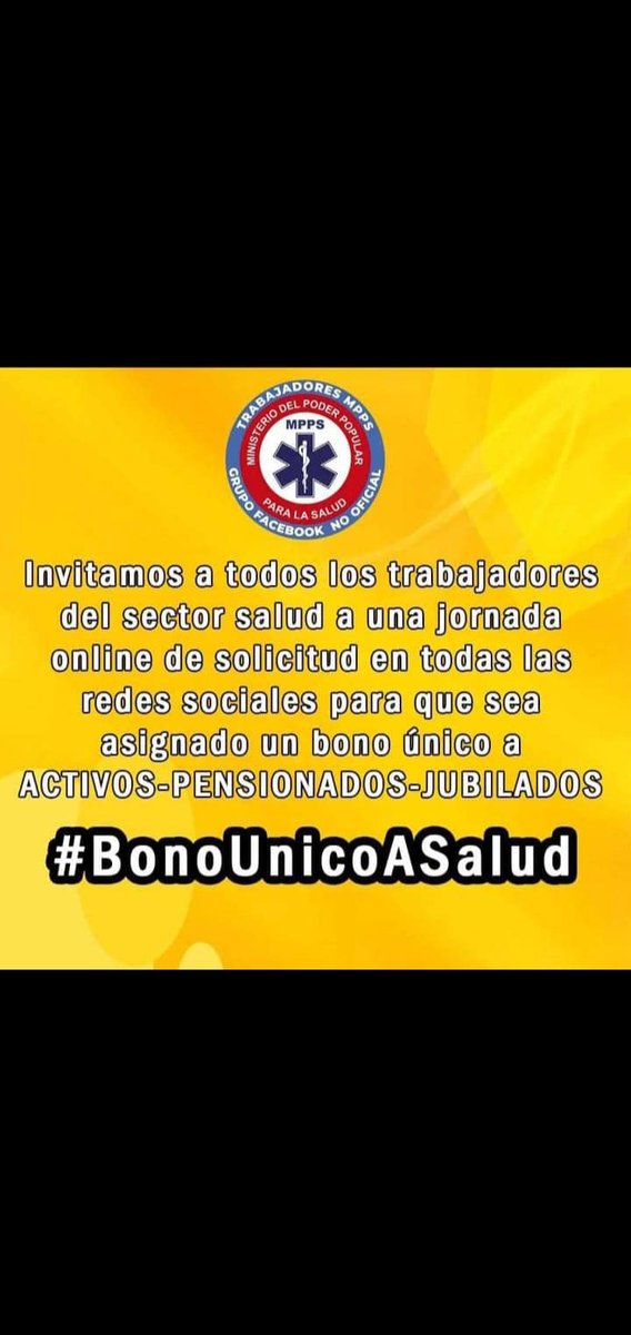 rosicoromoto's tweet photo. @NicolasMaduro @MagaGutierrezV @MinSaludVE 
El Sector es SUMAMENTE IMPORTANTE EN NUESTRO PAIS...
SECTOR SALUD = VIDA
#BonoUnicoASalud https://t.co/5OydoJEupi