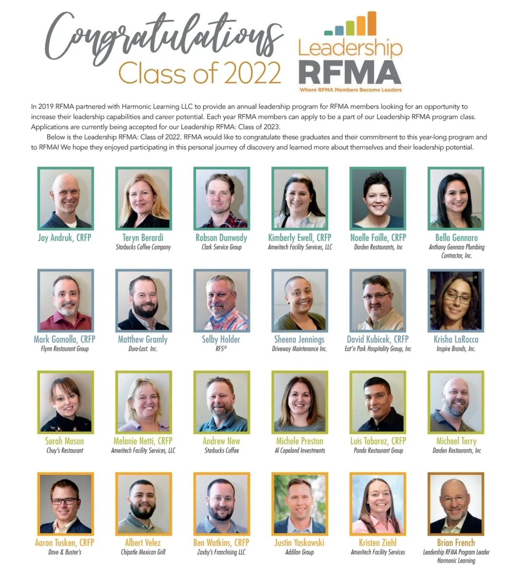 AmeritechFS's tweet photo. https://t.co/BmC2FEzpTq
Ameritech Facility Services congratulates Kimberly Ewell, CRFP, Melanie Netti, CRFP, and Kristen Ziehl, Business Development, for being in the Leadership RFMA: Class of 2022. https://t.co/v4w6U6zTGX