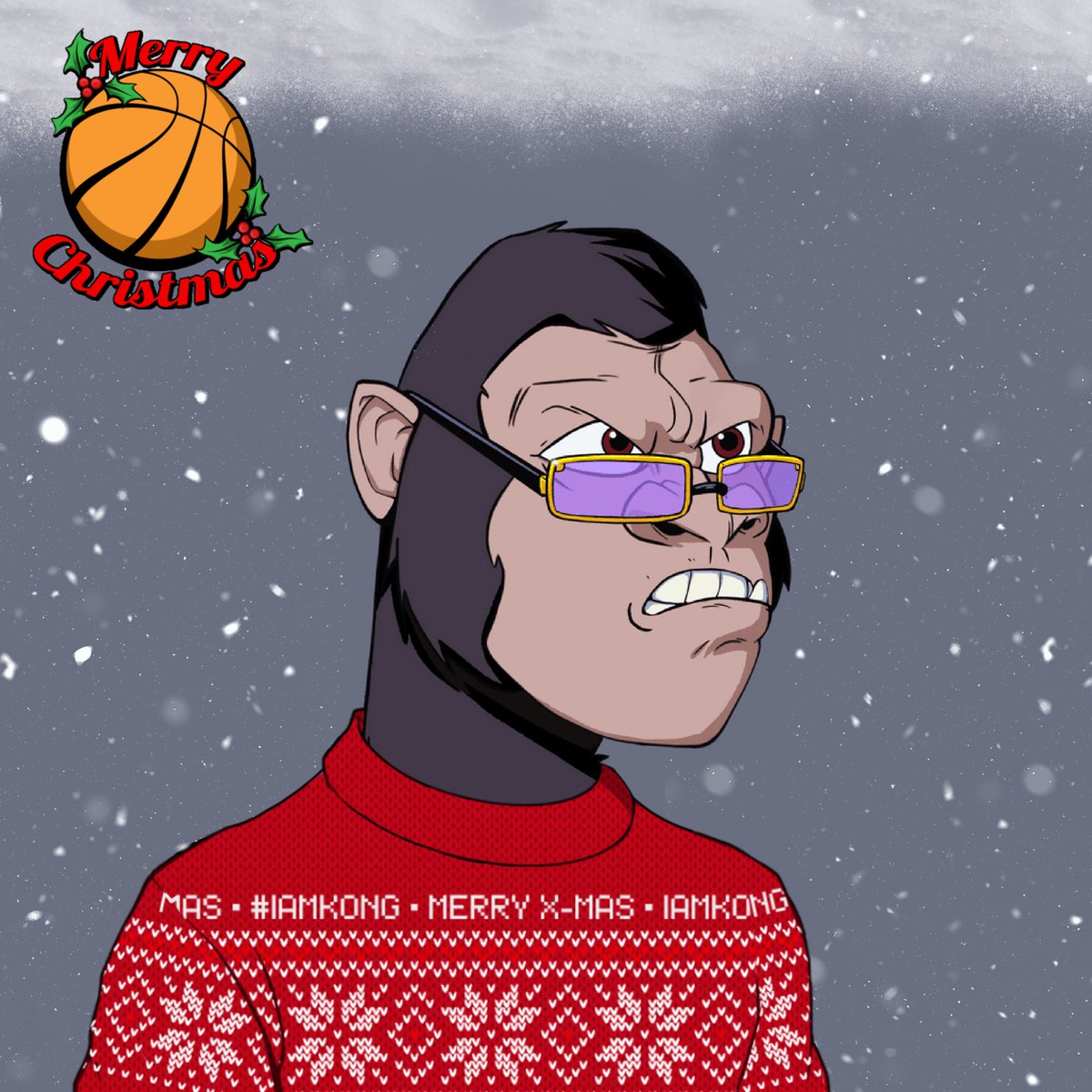 GM <a href="/RumbleKongs/">Rumble Kong League</a>❗️

Feeling that Christmas atmosphere already❓🎅🏼☃️

This particular Kong doesn’t(😅)but We got him to pose with our brand new X-mas sweater,now available in our Drip wardrobe!

Dress up Your Kong using our Bot, available in our Discord❗️

discord.gg/QMZUEW3q