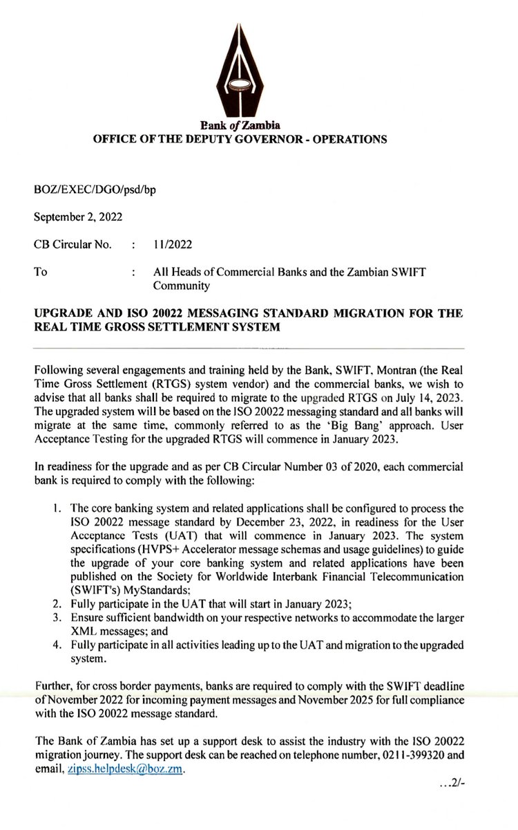 Rohitku24694375's tweet image. 💥BANK OF ZAMBIA💥                     
           23rd DECEMBER