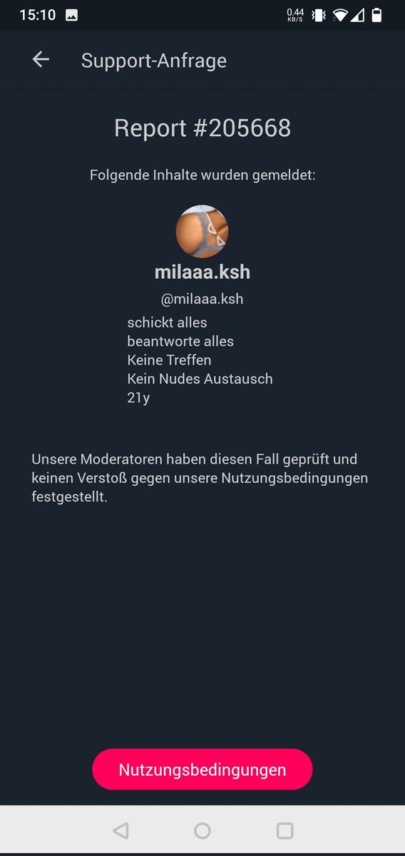 Cascade8_'s tweet photo. @Tellonym And what your support team thinks of this account 🤡

"No reason to delete this very serious and real account" 🤡🤡🤡 https://t.co/Kc5qiLLaXA