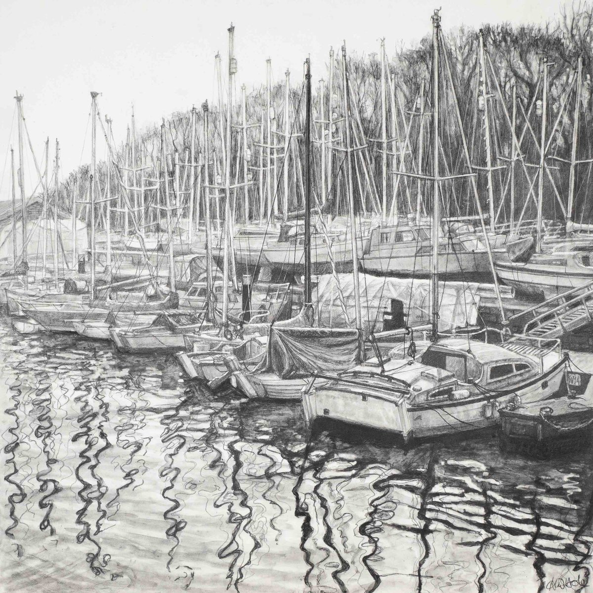 ‘Distorted Reflections, Penryn’ 12x12” graphite on Claybord.

Wishing everyone a Merry Christmas & a Happy New Year 🥳 Thank you for your continued support of my artwork. Every purchase, like and comment are always truly appreciated ❤️
#alicehole #aliceholeartist #cornwall #art