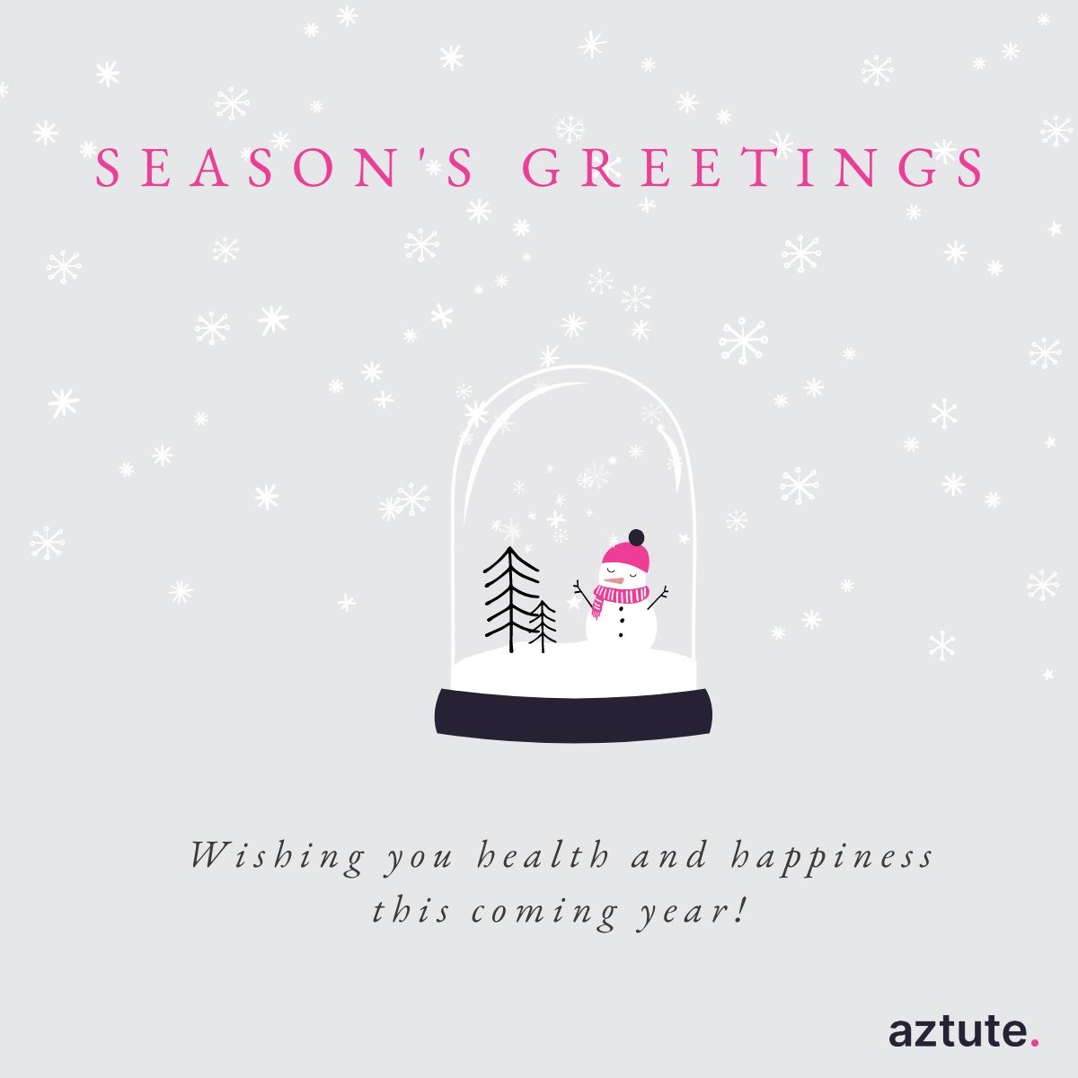 Season's greetings from our team at Aztute. We hope you have the chance to enjoy some much-deserved time with your loved ones this holiday season.  

#ThankYou for all you’ve done this past year to keep our communities safe and healthy! 🎄

#HappyHolidays #PublicHealth #Health