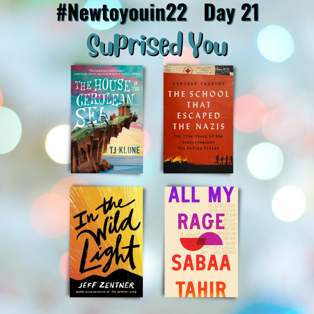 SawyersShari's tweet photo. #newtoyouin22 Day 21: Books that Suprised ME this year were YA/ adult books that I rarely read!  These were books that intrigued me and I didn't want to put them down -and a NF book too! @lhnatiuk and I would love to see what books surprised you this year! https://t.co/ODLJLKvmR9