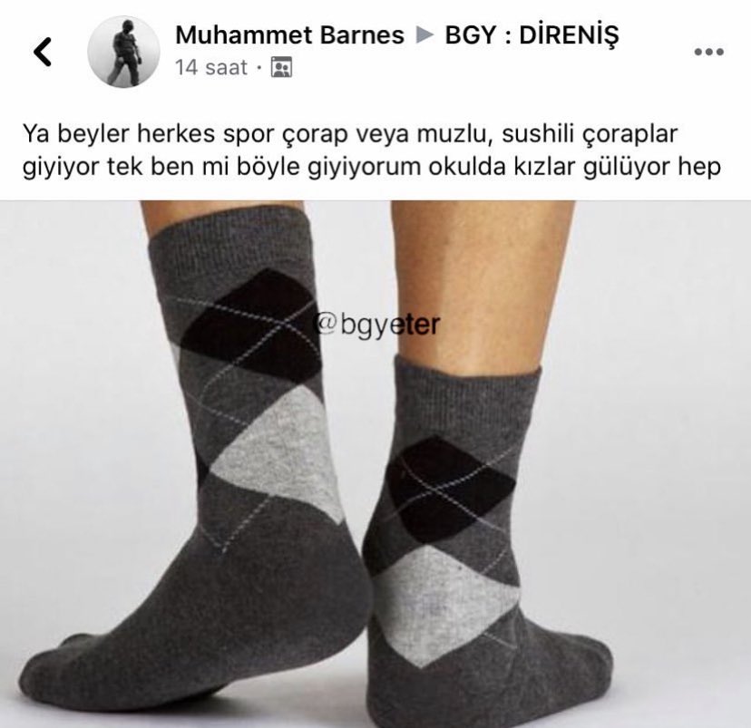 sek erkek çorabı