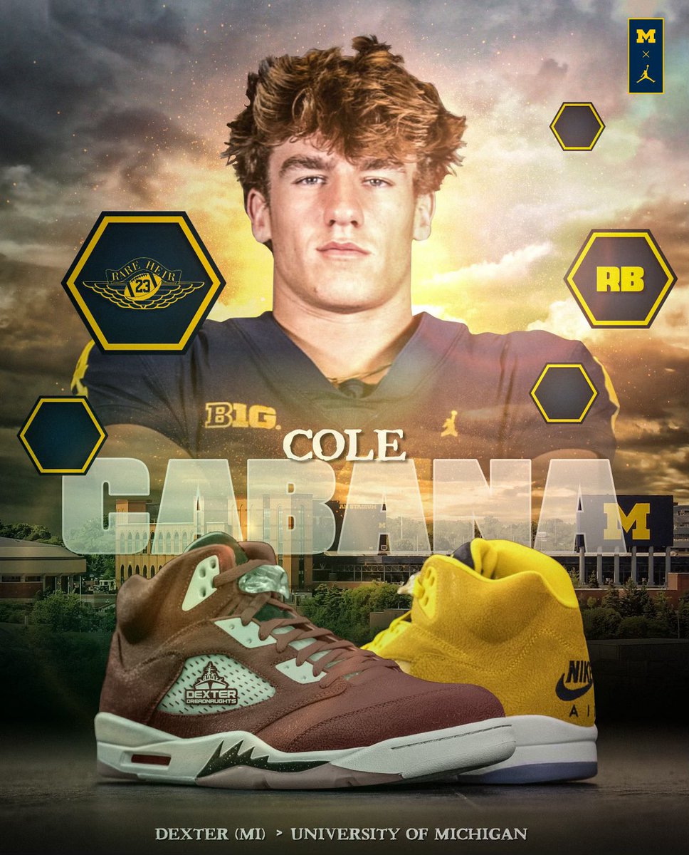 colecabana's tweet image. Signed💙💛 #GOBLUE