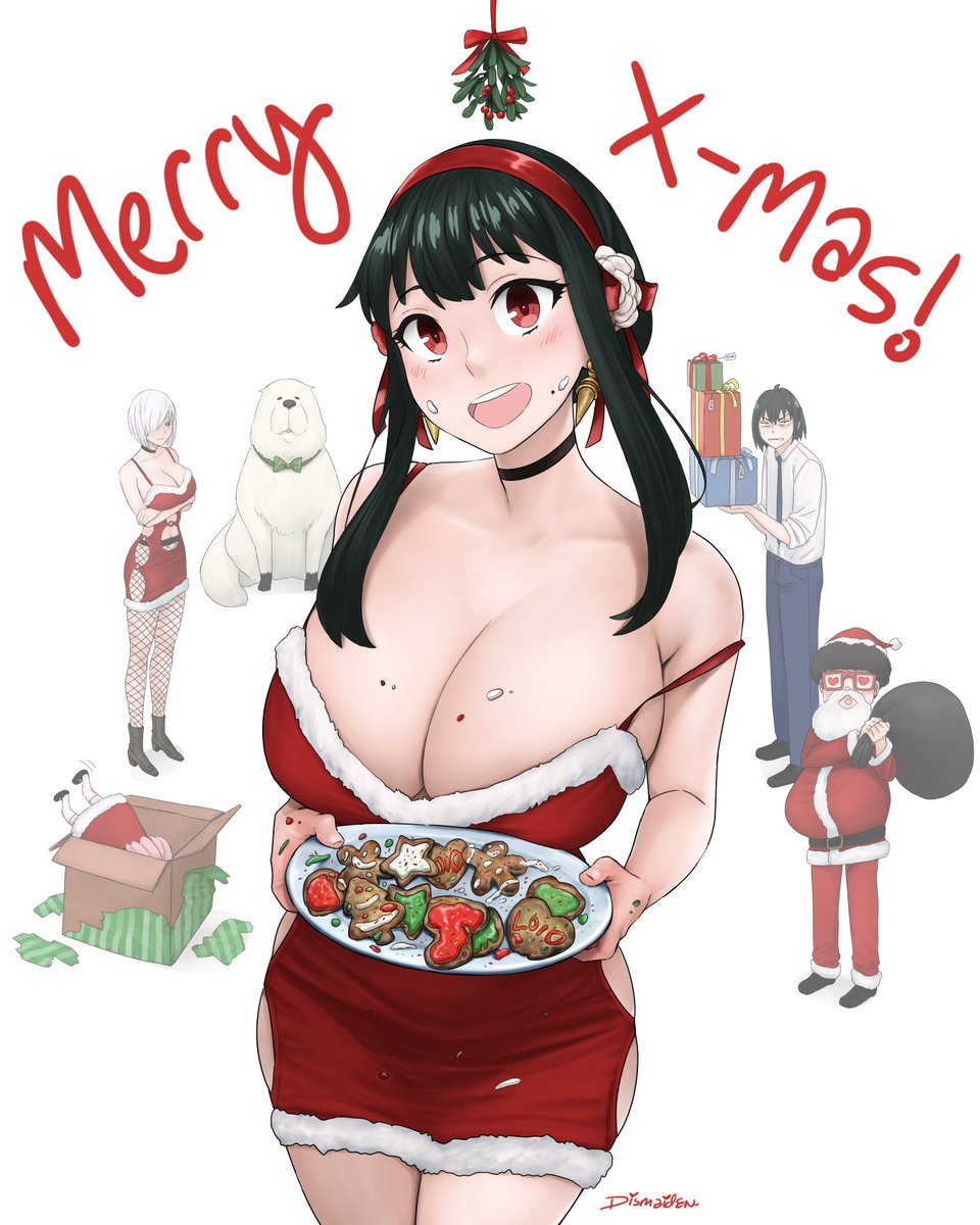 dismaidenart's tweet photo. Merry Christmas from the Forgers! 🎄 #SPYxFamily #yorforger https://t.co/7vDiQmUxxw
