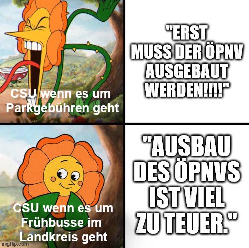 Tja, so ist das halt bei der Würzburger CSU: Glaubwürdigkeit in Sachen Verkehrspolitik sieht anders aus. Sie wollen einfach, dass alles so bleibt wie es ist. Tödlich fürs Klima.