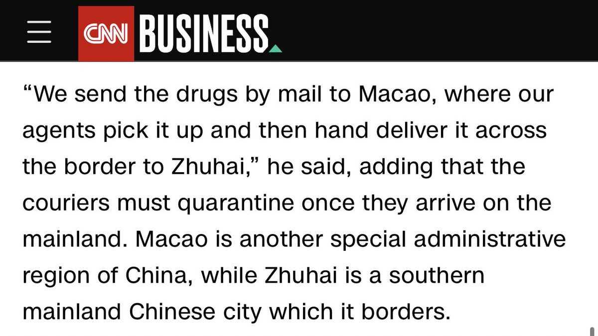 This is fucking bullshit. The border between China mainland and Macau has always been open with no quarantine requirements whatsoever.