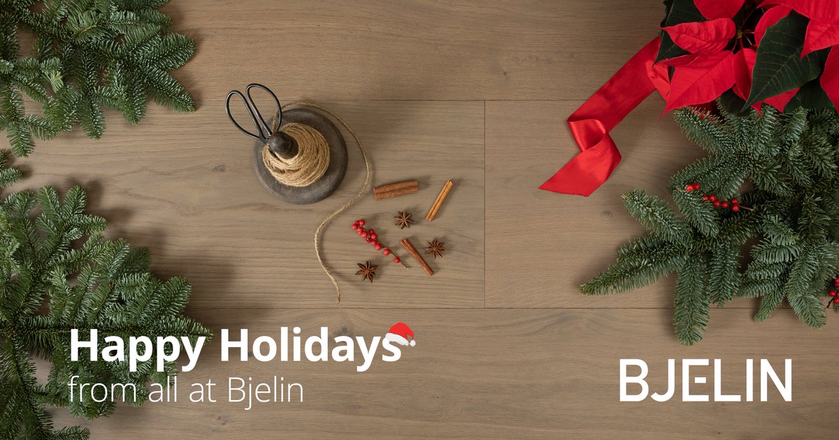 BjelinFlooring's tweet photo. Happy Holidays from Bjelin to all of you! ✨ https://t.co/StUL1ipNMU