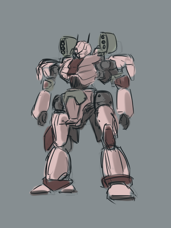 robot mecha no humans solo sketch standing clenched hands  illustration images