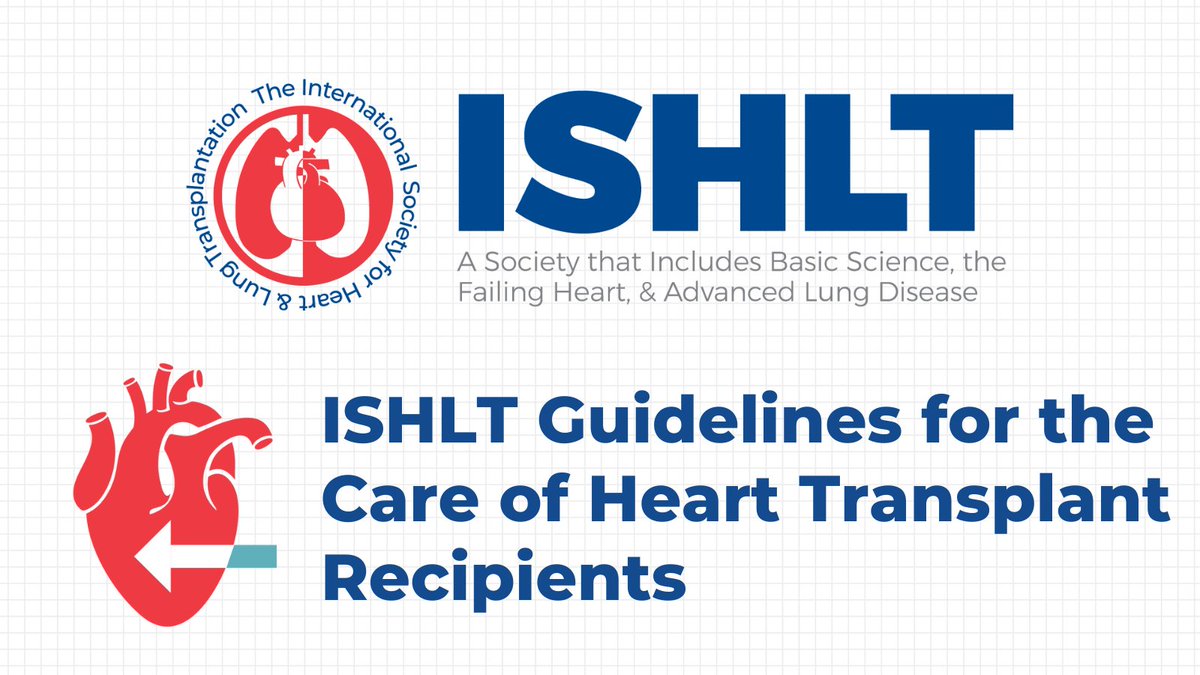 🫀‼️ The new #ISHLT Guidelines for the Care of #HeartTx Recipients are available now in pre-press on <a href="/TheJHLT/">JHLT</a>. This is an update of an essential document from 2010, and includes comprehensive information on the care of heart #tx patients from 4 task forces of int'l experts.