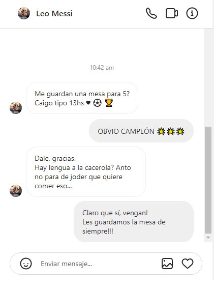 comedorbalcarce's tweet photo. Obvio Capitán, le reservamos todo el Comedor si lo pide ♥ ⭐⭐⭐🏆 https://t.co/UtxbrJZk2j