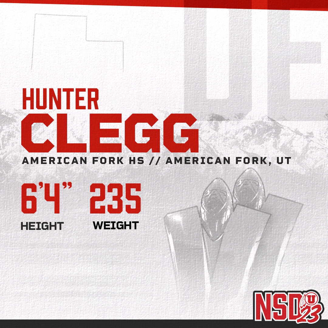Utah_Football's tweet photo. Hometown Hero, here to stay! 

@HunterClegg https://t.co/jxaXrOYy2a