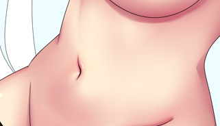 これはとてもえっちに塗れたお腹 