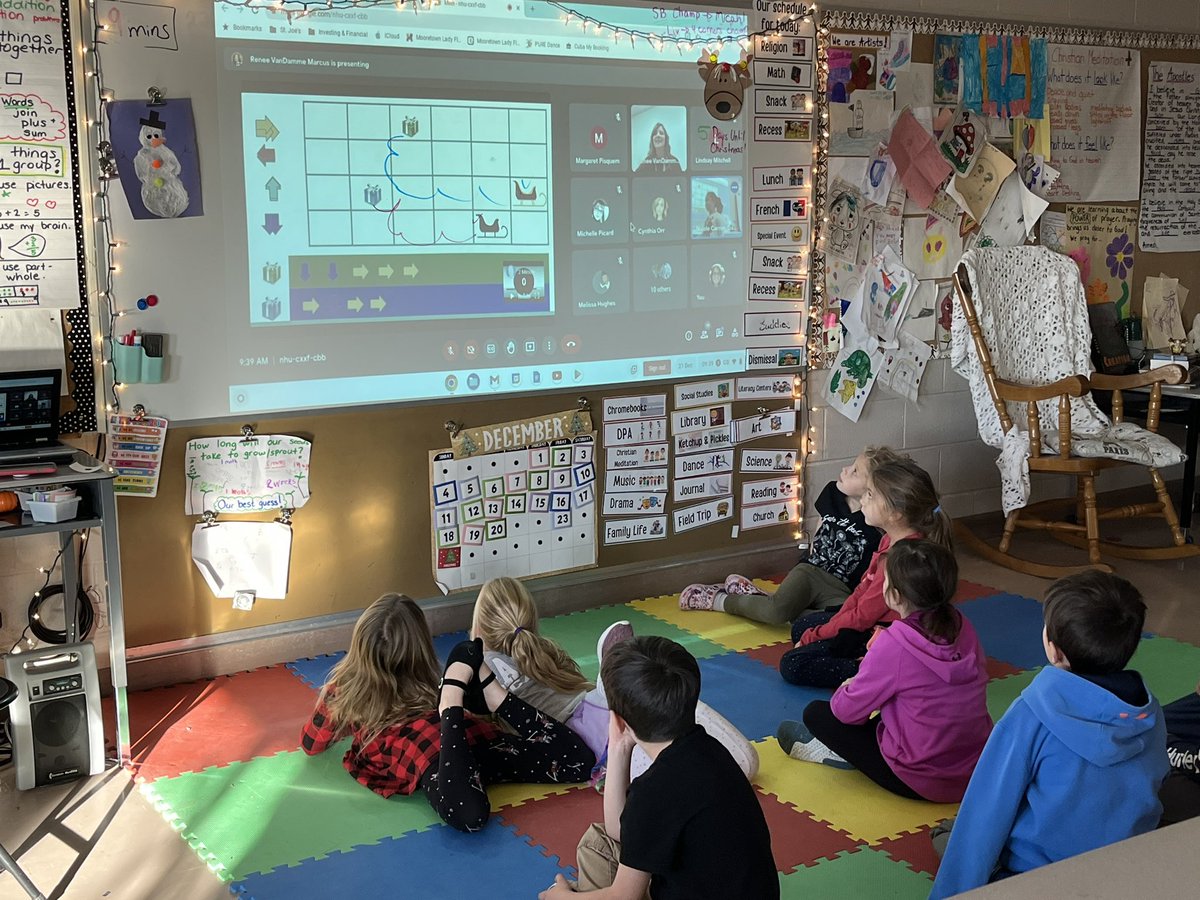 Christmas coding with <a href="/MrsVM2/">Renee VanDammeMarcus</a>!! Thank you!!!! #sccdsb