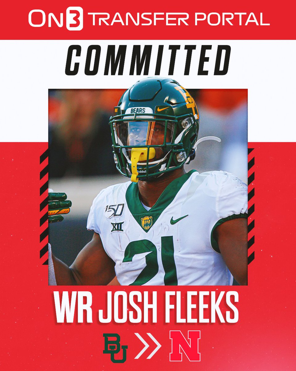 Sean Callahan on Twitter "Nebraska adds WR Josh Fleeks from Baylor."