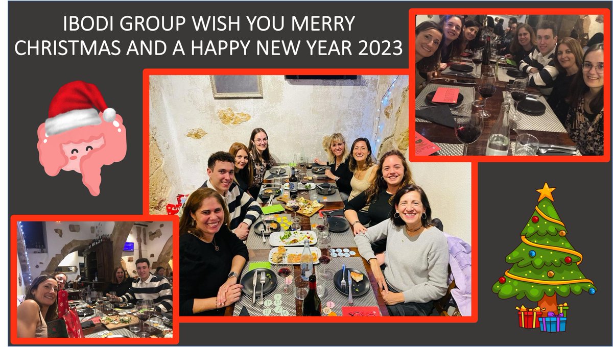 We wish all of you a Merry Christmas and a happy new year 2023‼️🥳🥳#IBD #crohnsdisease #Science #research <a href="/IISPereVirgili/">Institute of Health Research Pere Virgili (IISPV)</a> <a href="/hjoan23/">Hospital Universitari Joan XXIII</a>