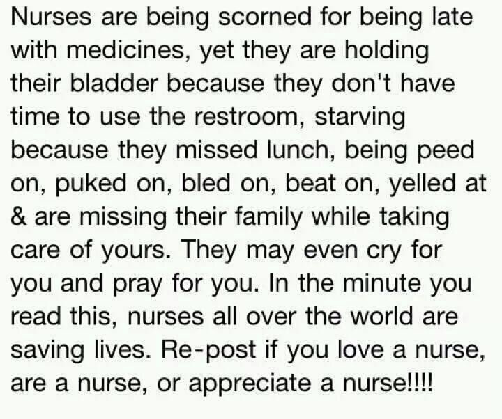 Please show your appreciation to those who dedicate their lives to relieving the suffering of others!