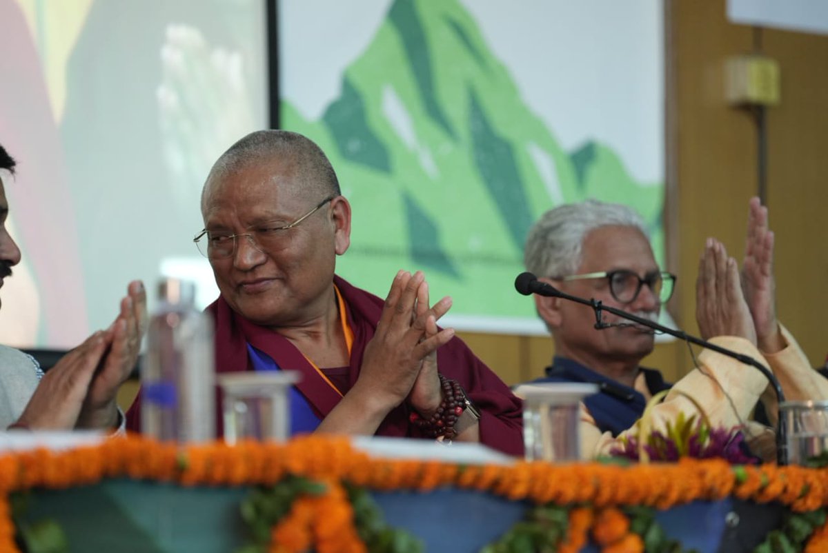 Sewa_Intl's tweet photo. “#HIMSamwaad is important as India is developing and people are coming to the Himalayas. It is our collective duty to keep the Himalayas alive.”
Menri Ponlop Rinpoche, Menri Monastery, Dolanji
#HIMSamwaad2022 #SDGs #TransHimalayan #SewaInternational #G20 @Nauniuniversity https://t.co/2fvchUwHar
