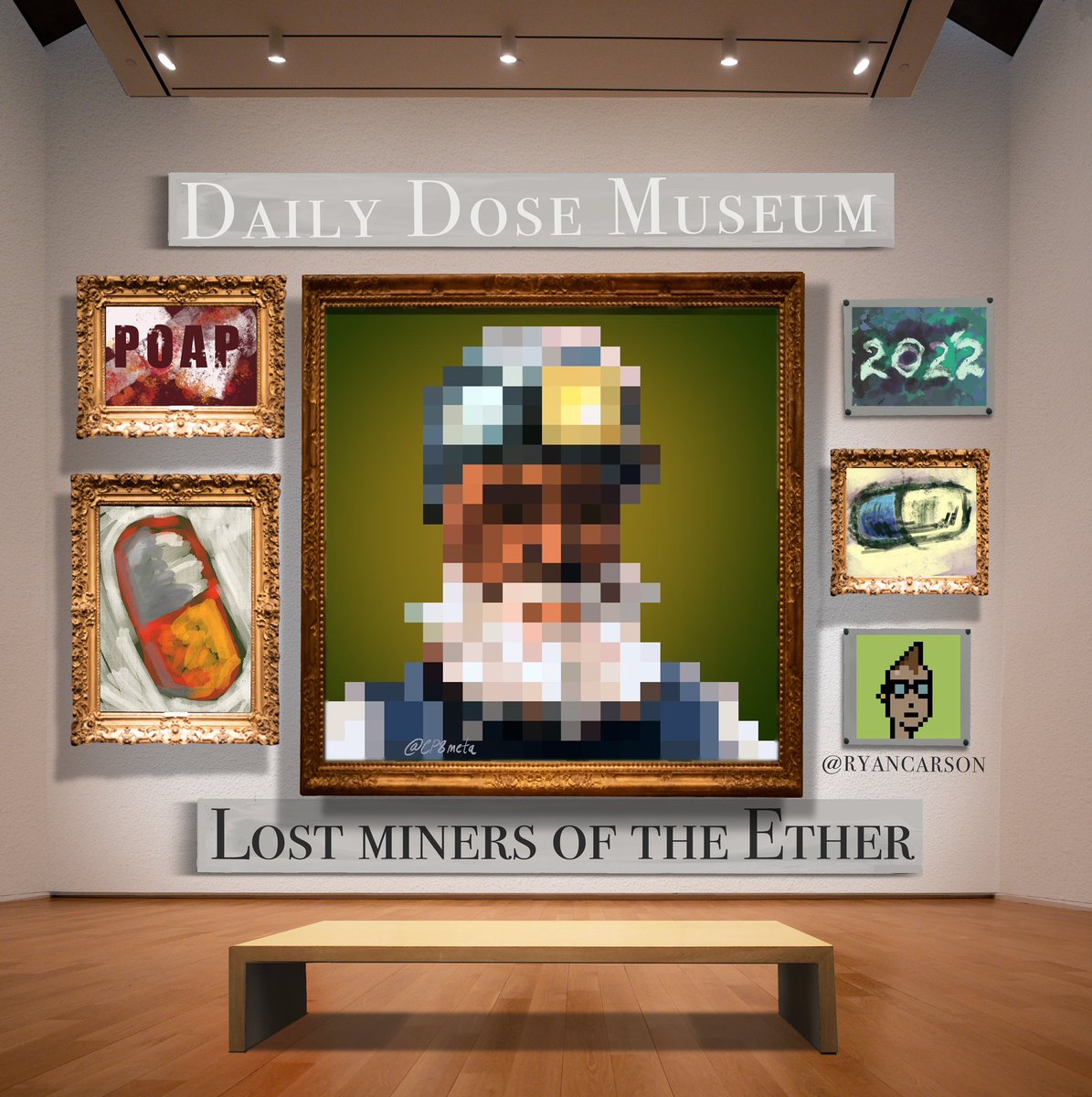 CP8meta's tweet image. Thrilled to have designed the POAP for the Daily Dose
with @ryancarson tomorrow (Dec 22nd) as
@ethfrenchie tells the story of the @lostminerseth.
Want to see how you could win a Miner…⬇️