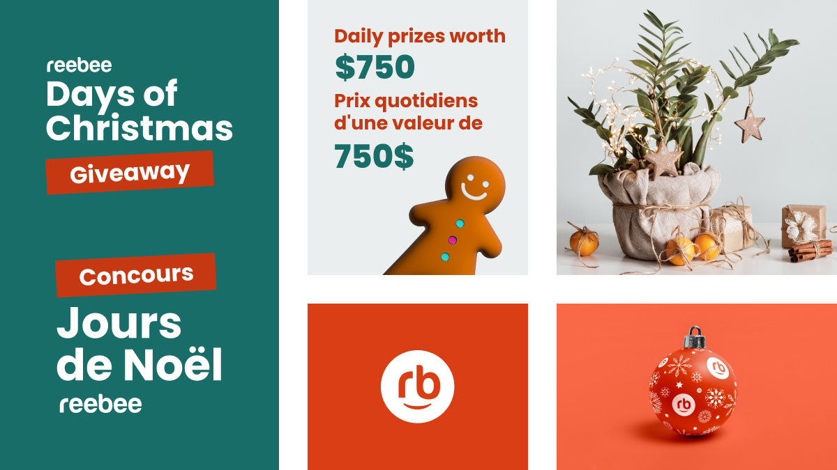 🎄 Enter Now: reebee Days of Christmas Giveaway 🎄
Today, one lucky winner will receive a $750 gift card to spend at their store of choice! Details here: bit.ly/3PMQiQg

#reebeeDaysOfChristmas #Prizes