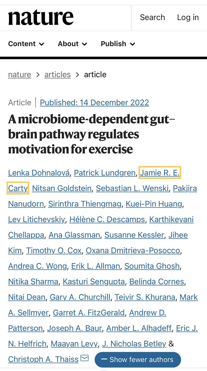 DrYukselUrun's tweet photo. Even our motivation to exercise 🤸🏼♂️⛹🏻♀️🤾🏻♂️🚴🏻♀️ depends on the interaction between the brain and the gut!
@Nature #exercise #MedTwitter @PennMedicine #microbiome #microbiata https://t.co/w5UaLgZNOF
