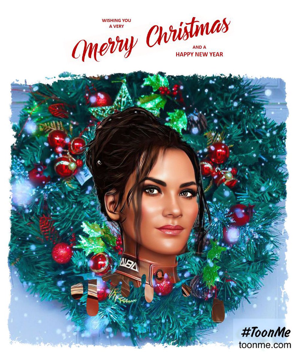 KarenKs300's tweet photo. Merry Christmas from Kerry, River, Panam, Judy. #Toonmeapp #Cyberpunk2077 #KerryEurodyne #RiverWard #PanamPalmer #JudyAlvarez https://t.co/l0C9jBijWr