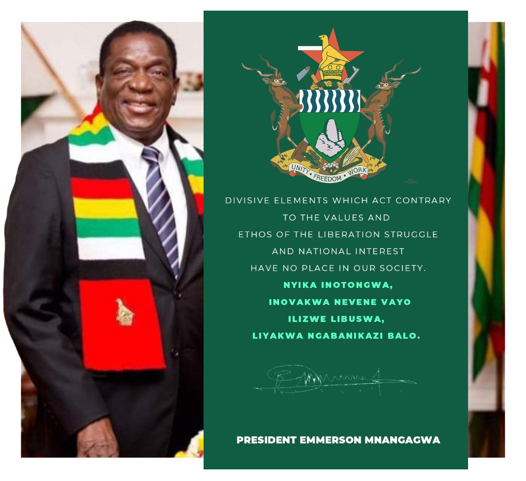NNehoreka's tweet image. Its #nationalunityday2022 tomoro. 
Zimbabwe is a unitary state and will never succumb to cession calls by the Mthakwazi political party. Those who want to plant seeds of division should never be tolerated. There should be no room for tribalism and regionalism.