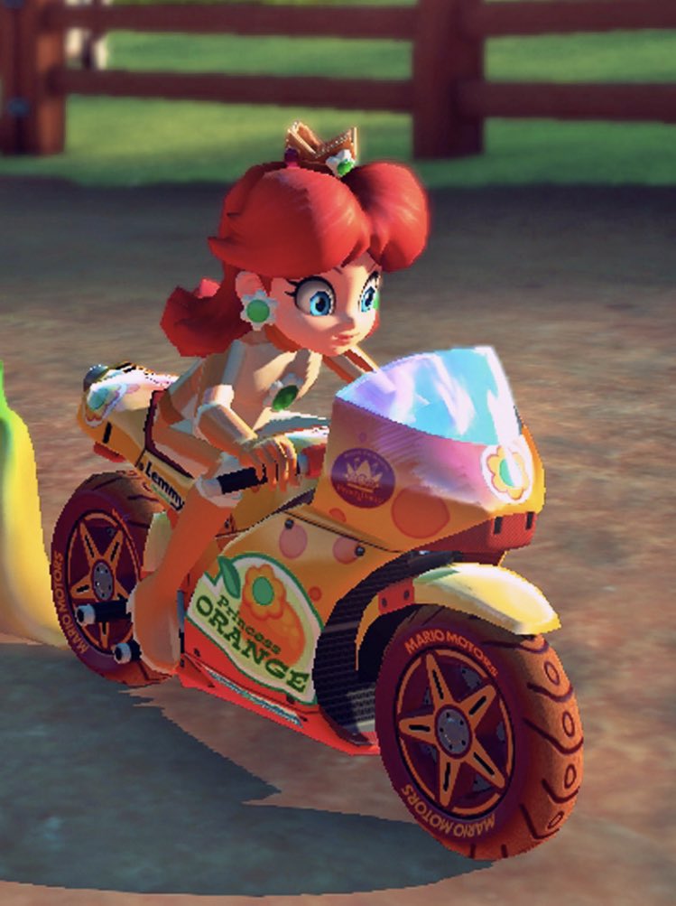 them designing this gorgeous bike for daisy in mk8 and making it