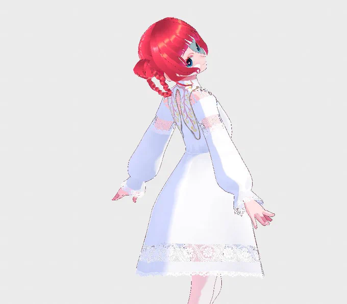 肺ドレスverの美しいゾンビガールを見て 