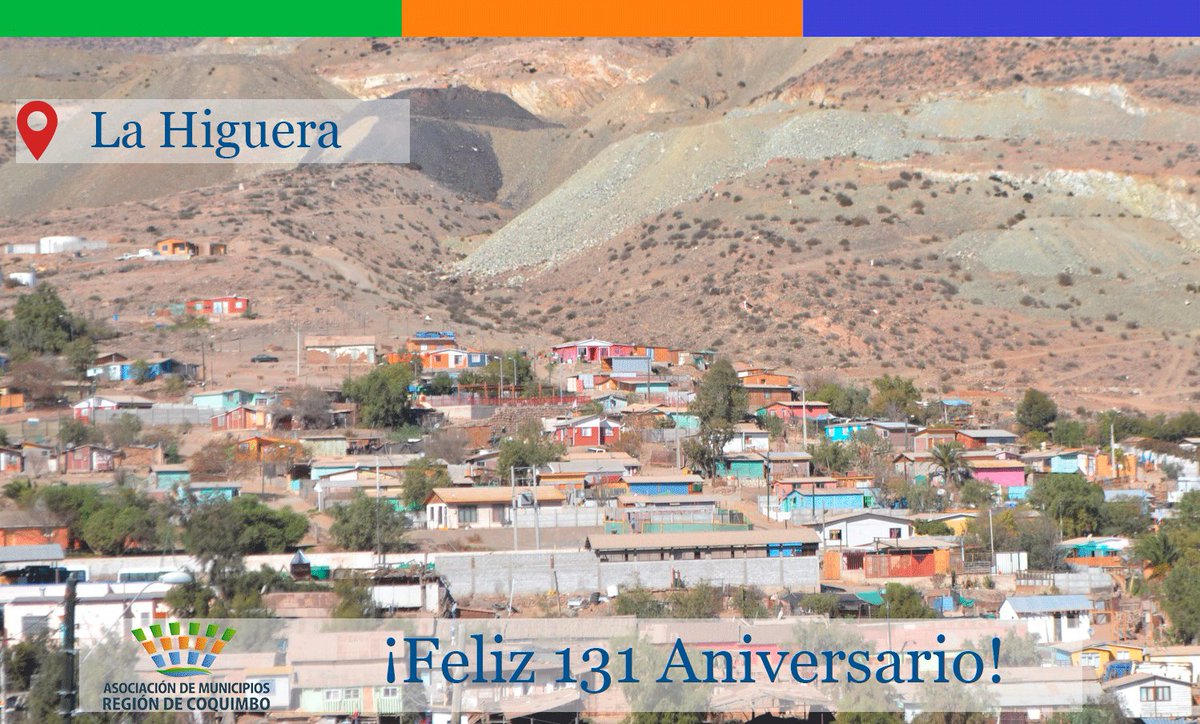 En un nuevo aniversario, desde la Asociación de Municipios de la región enviamos un afectuoso saludo a todos los vecinos de La Higuera, a su alcalde Yerko Galleguillos y al concejo comunal.
¡Muchas Felicidades! 👏👏🎉🎊  
<a href="/LaHigueraMuni/">Muni La Higuera</a> 
<a href="/YERKO_ALCALDE/">YERKO GALLEGUILLOS</a>