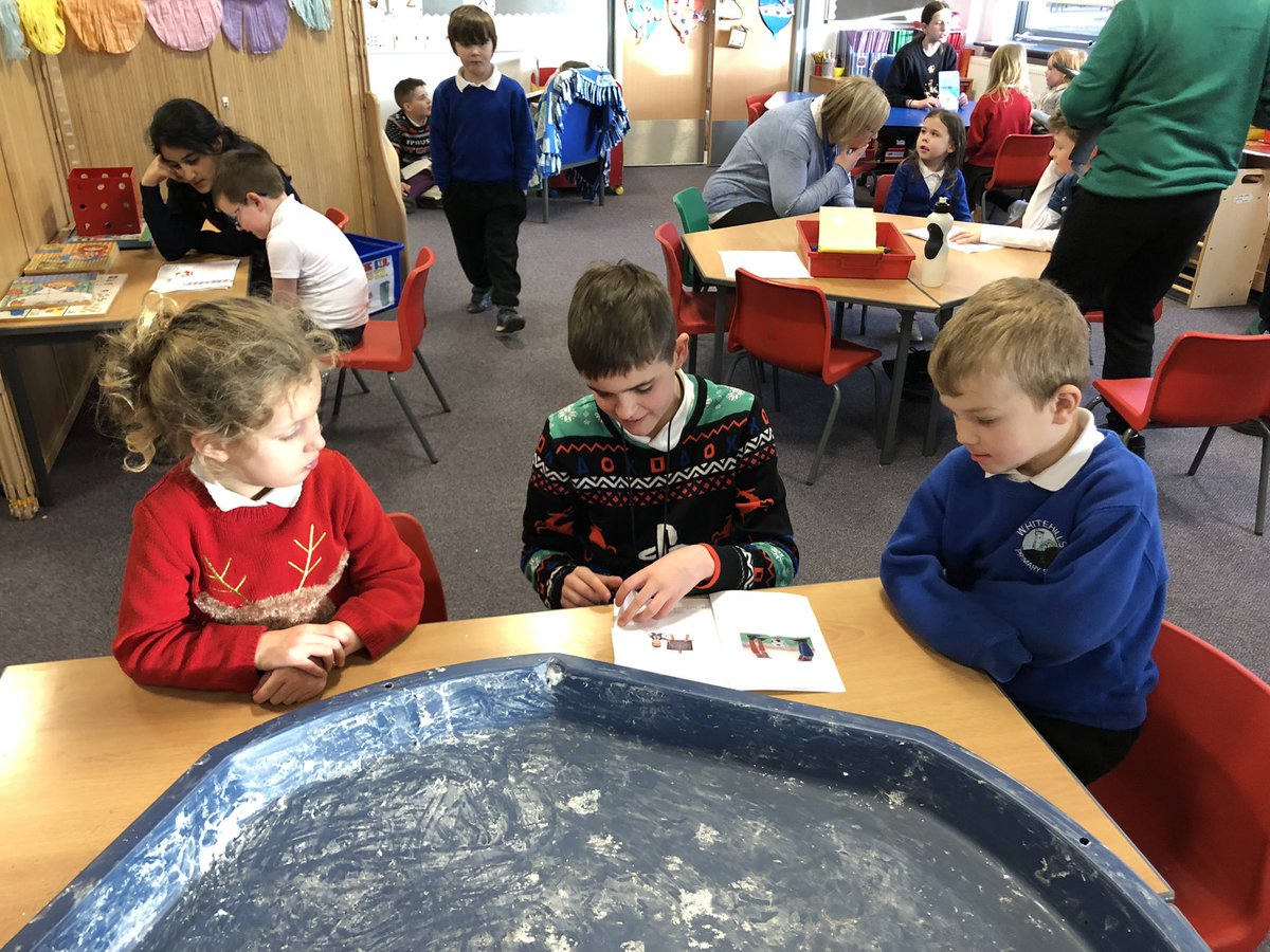 Whitehillsps's tweet photo. #P7D reading their original handmade #Christmas stories to #P1B today. All of the pupils loved this creative experience. We definitely have some future #authors here at Whitehills! @jk_rowling @Baddiel @davidwalliams @FansofJWilson https://t.co/QcdfwLcQvw