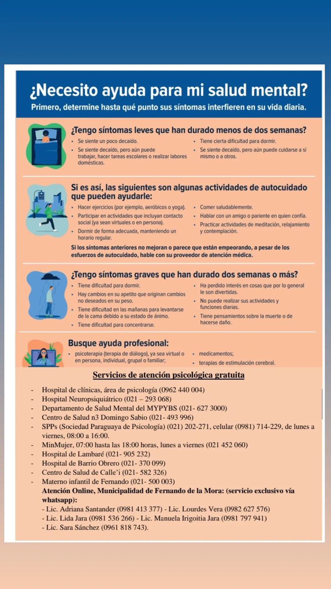 Pativera4's tweet photo. Hola! Les voy a facilitar números que tengo de hospitales o centros donde realizan atención psicológica gratuita o bajo costo https://t.co/eL05VTyBpd