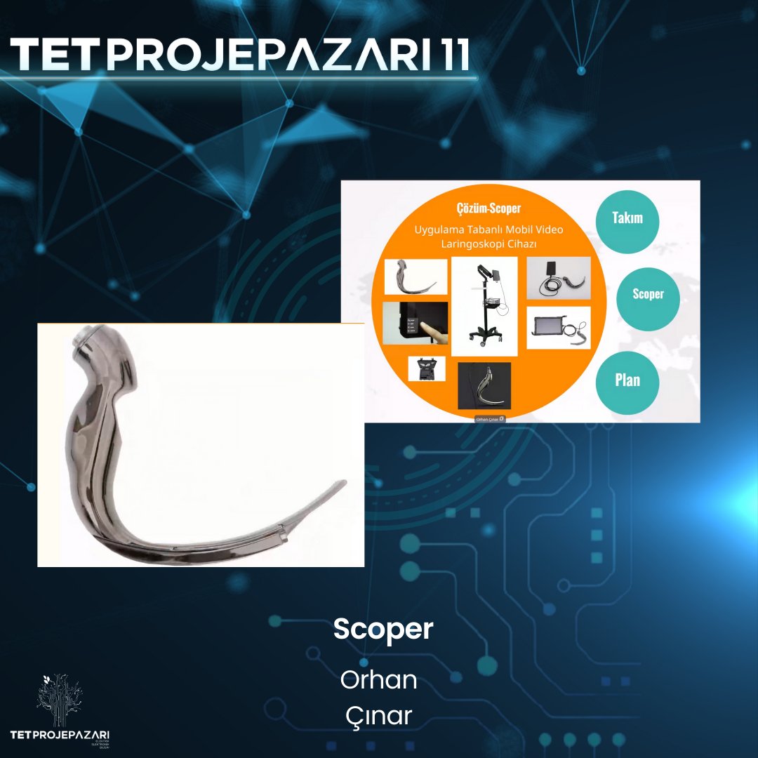 Orhan Çınar kurucusu olduğu Scoper video laringoskopi cihazını jürimiz Selahattin Esim’e tanıtıyor ✨

#TetProjePazarı11

@scoper_vl
