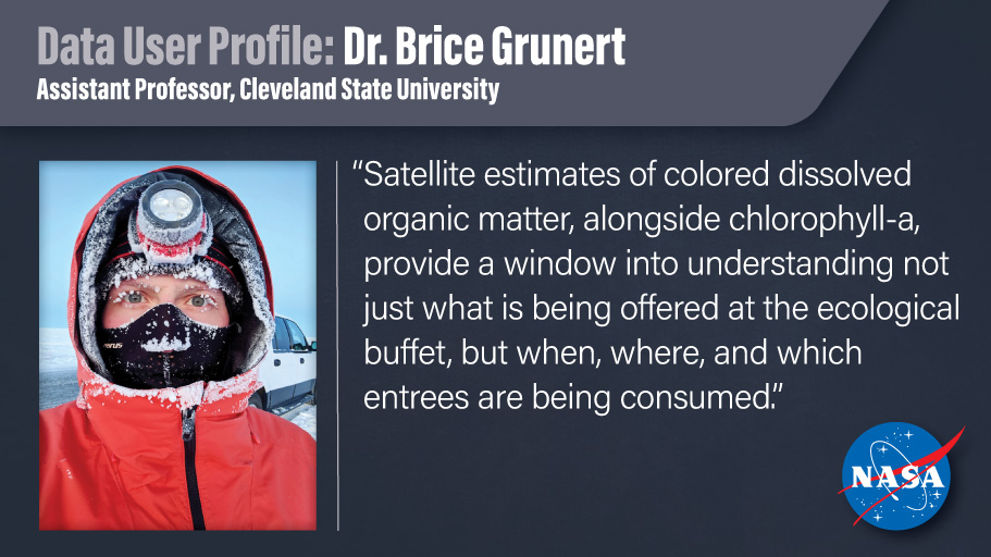 NASAEarthData's tweet photo. How do researchers studying #carbon cycling in Earth's ocean use data from NASA's Ocean Biology DAAC (#OBDAAC)? Find out in our newest Data User Profile for Dr. Brice Grunert of Cleveland State University: https://t.co/9W5whOfQt4 https://t.co/pDTlQjXZYi
